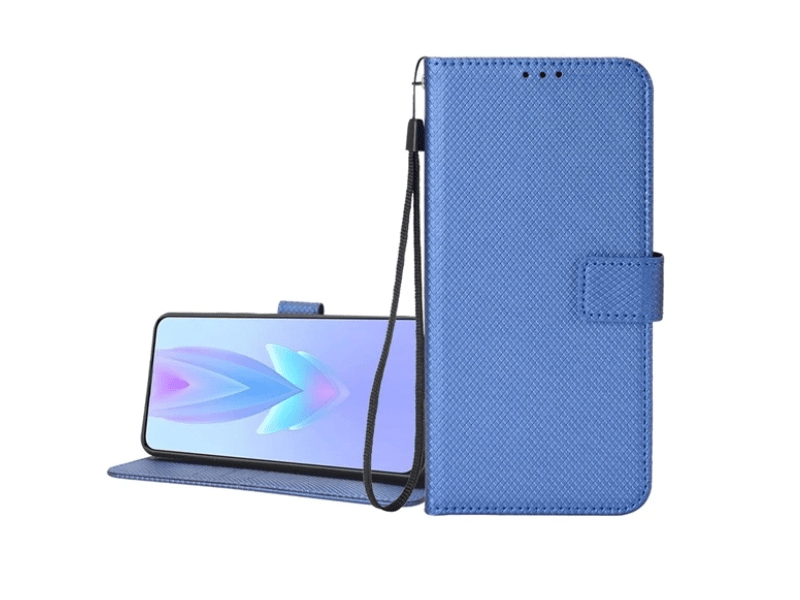 Gigapack Tecno Spark 20 Bőr hatású flip tok, sötétkék (GP-157926)