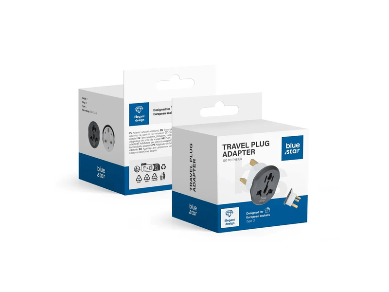 Blue Star GO TO UK Type G Utazóadapter