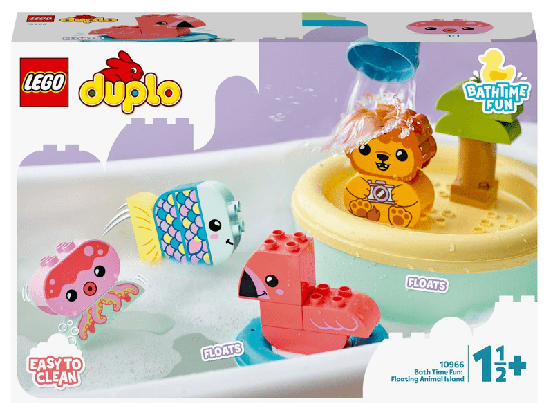 LEGO® DUPLO® Vidám fürdetéshez: úszó állatos sziget (10966)