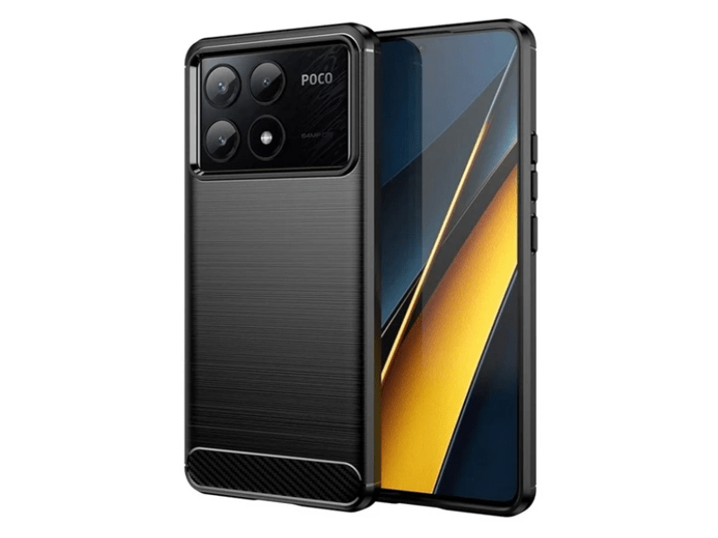 Gigapack Xiaomi Poco X6 Pro 5G Szilikon tok, fekete (GP-156978)