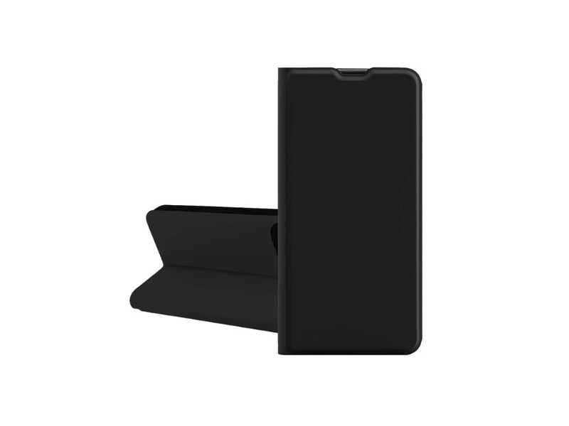 Gigapack Motorola Moto G14 Bőr hatású flip tok, fekete (GP-155089)