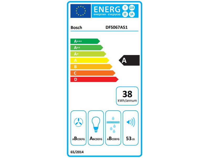 Bosch DFS067A51 Teleskopska napa