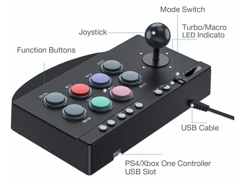 PXN 0082 Arcade stick gamepad