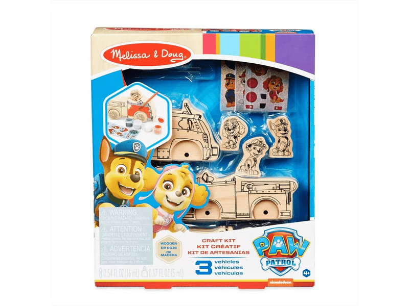 Melissa & Doug 33266 Mancs Őrjárat - kifesthető fa járművek