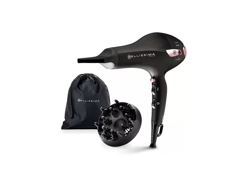 Bellissima 11858 Hajszárító ionic, fekete/rózsaszín