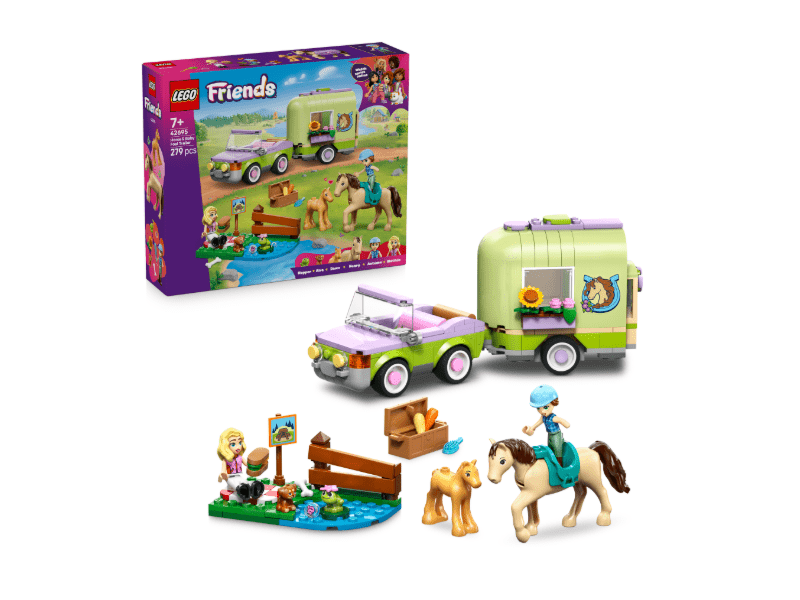 LEGO® Friends Ló és csikószállító utánfutó (42695)