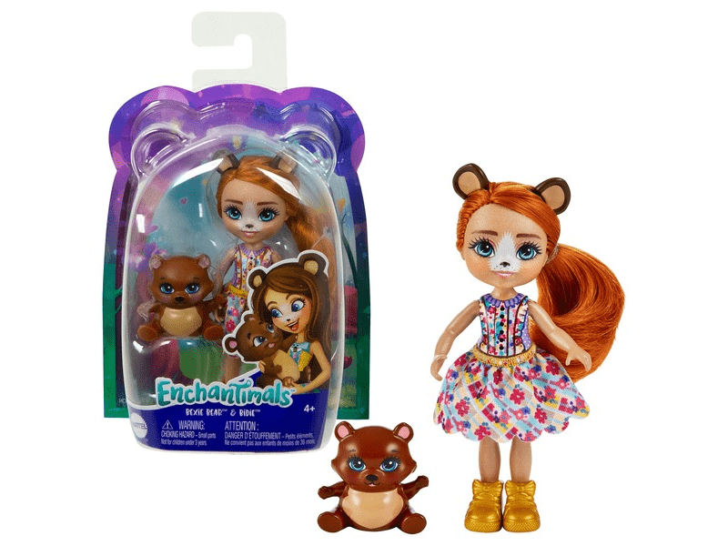 Enchantimals: Kistesó baba és állatka - Maci (HCF97 HCG00)