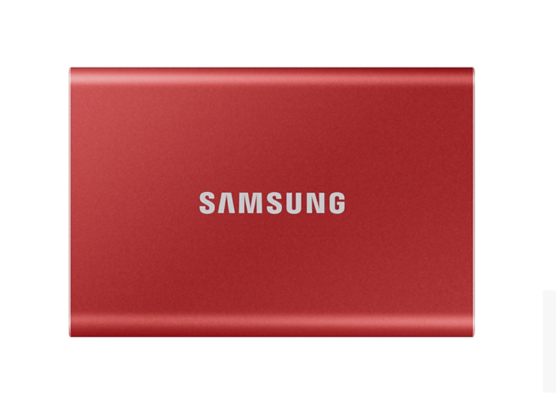 Samsung T7 USB 3.2 1TB Hordozható SSD, Piros (MU-PC1T0R)