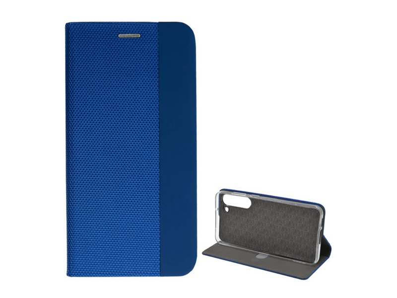 Gigapack Samsung Galaxy S23+ Bőr hatású flip tok, kék (GP-134957)