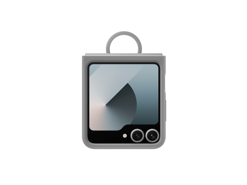 Samsung Galaxy Z Flip6 silikonska maska s prstenom, siva (EF-PF741TJEGWW)