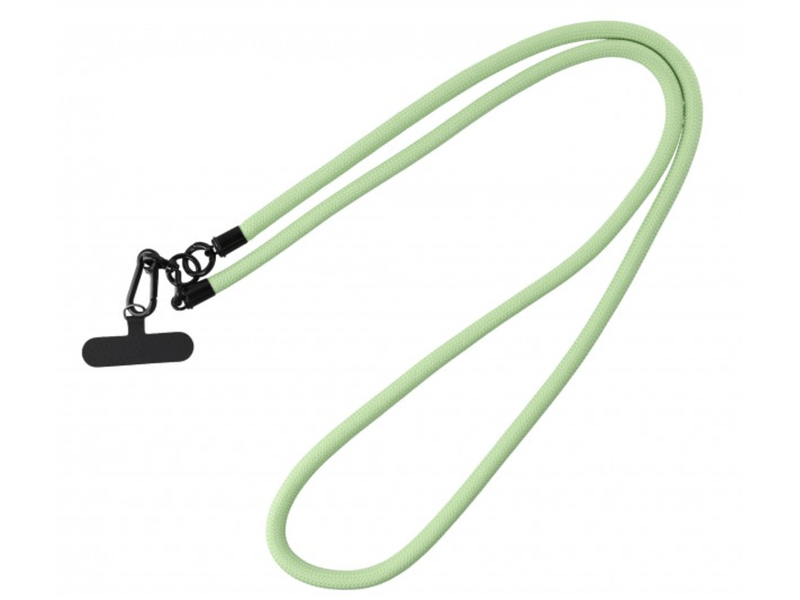 Cellect Szövet nyakbaakasztó telefon tokhoz, zöld (CEL-LAN-FAB-PGR)