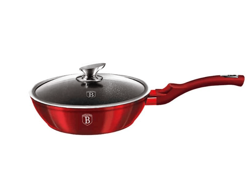 Berlinger Haus BH1259N Metallic Line Burgundy Edition Mély serpenyő fedővel, 24 cm