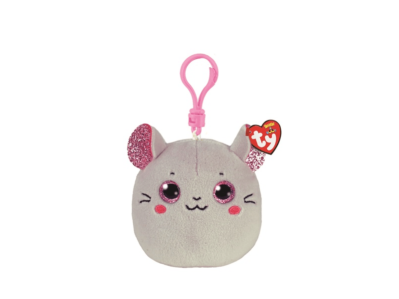 TY Squishy Beanie plüss clip - Egér (TY39570)