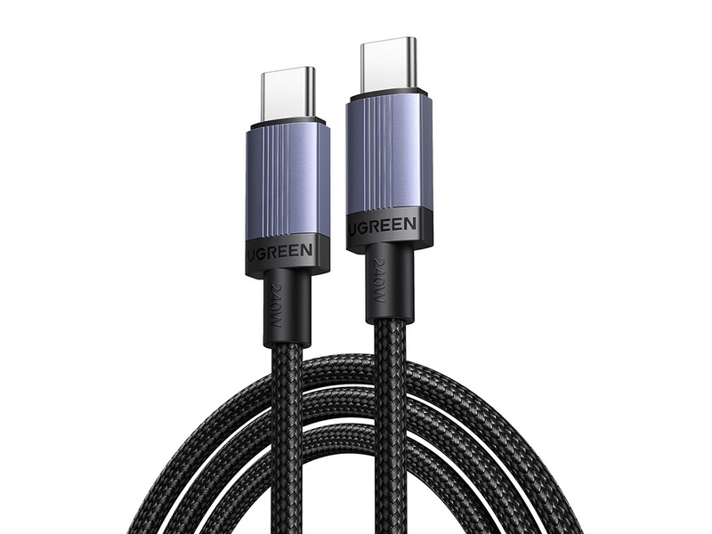 Ugreen 65907 USB Type-C Adatkábel, szürke, 1m