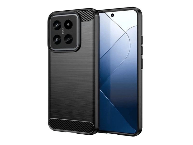 Gigapack Xiaomi 14 Szilikon tok, fekete (GP-155501)