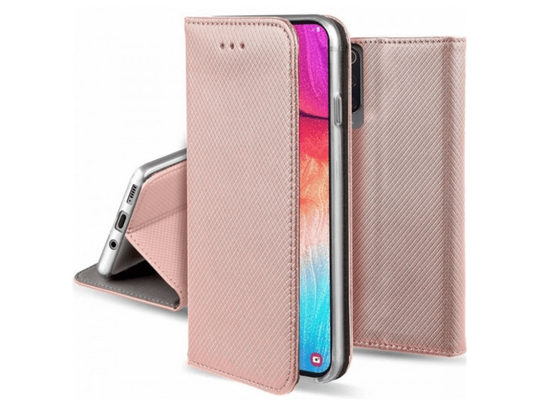 Gigapack Xiaomi Redmi Note 13 Pro Plus 5G Bőr hatású flip tok, rozéarany (GP-155902)