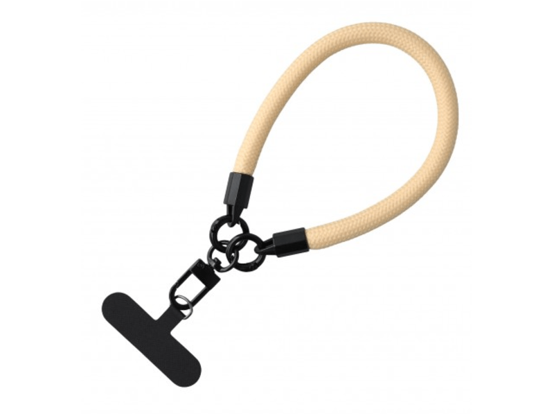 Cellect Szövet csuklópánt telefon tokhoz,bézs (CEL-STRING-FAB-PE)