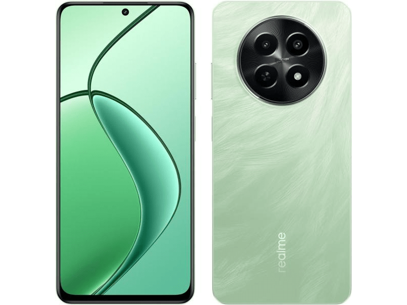 Realme 12X 5G 4/128GB Okostelefon, zöld + Telekom SIM