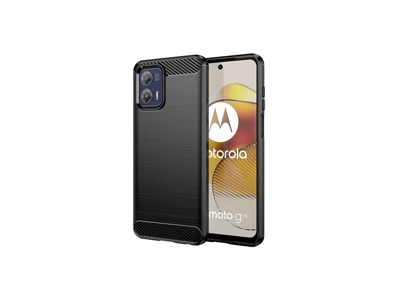Gigapack Motorola Moto G73 5G Szilikon telefonvédő tok, fekete (GP-139459)