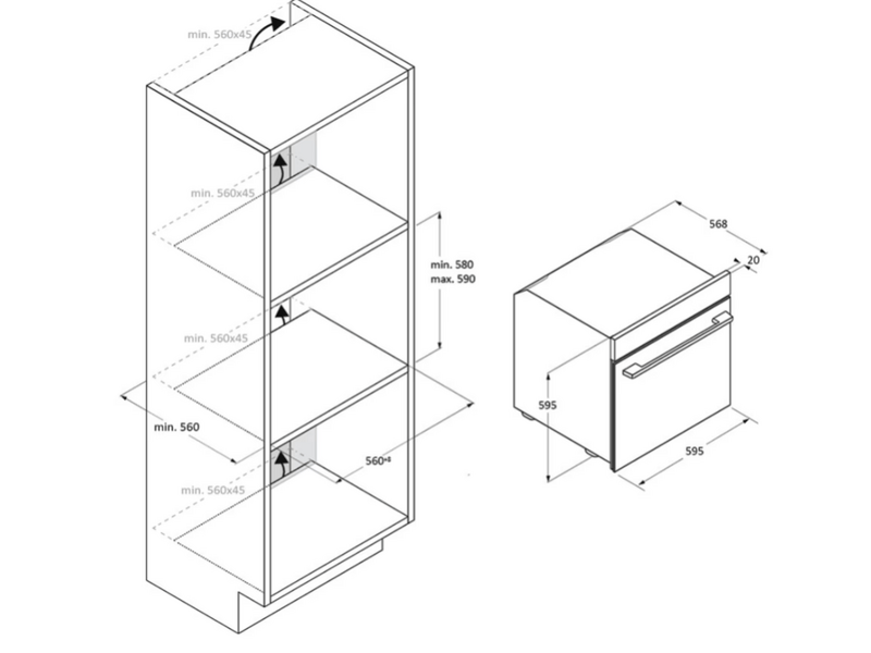 Haier H6ID46G3HTB ID Series 4 Beépíthető sütő