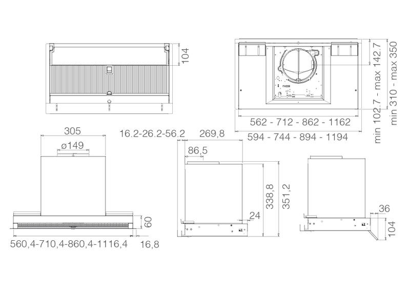 Elica Boxin Advance Dry IX/A/75 Páraelszívó (PRF0200559)