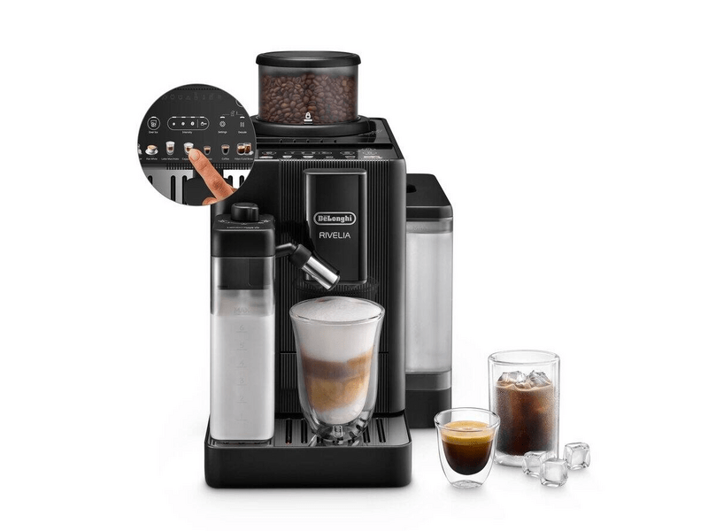 Delonghi Rivelia Start Automata kávéfőző, fekete