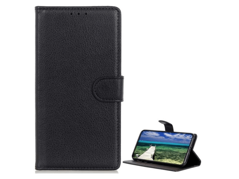 Gigapack GP-148545 Xiaomi 13T Pro / 13T bőr hatású flip tok, fekete