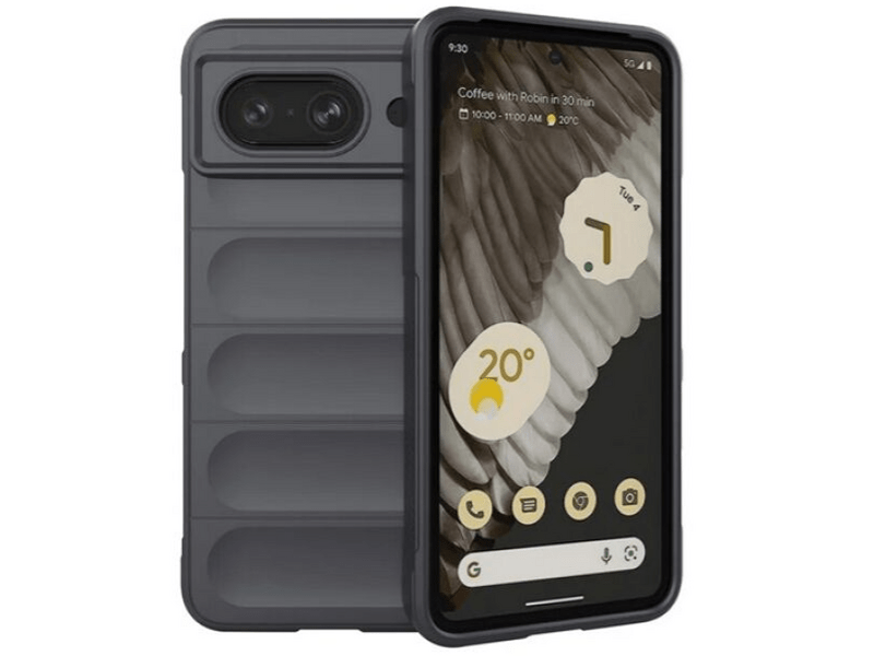 Gigapack Google Pixel 8 Szilikon tok, sötétszürke (GP-158466)
