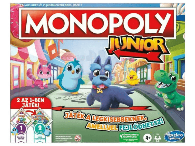 Monopoly Junior: 2 az 1-ben társasjáték (F8562)