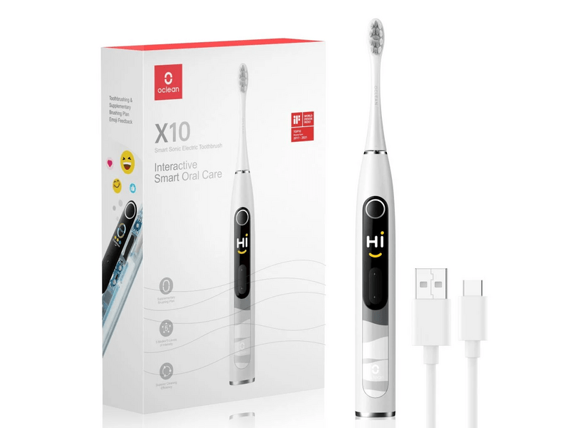 Oclean X10 Elektromos fogkefe, szürke
