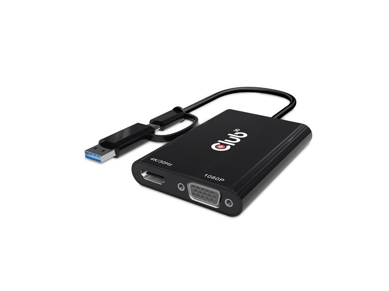 Club 3D CSV-1611 HDMI/VGA Dual Átalakító