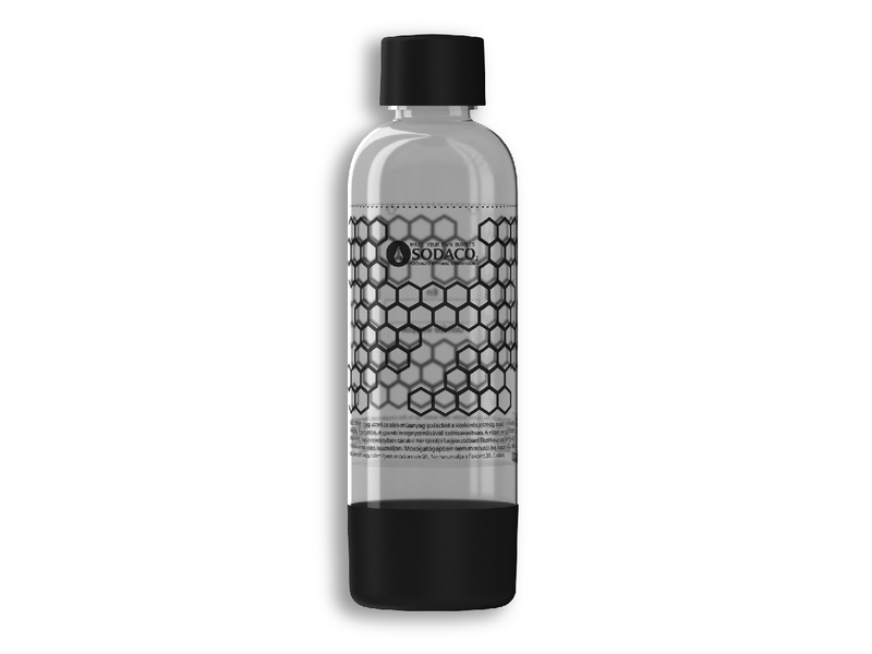 SodaCo Bajonett záras szénsavasító flakon fekete
