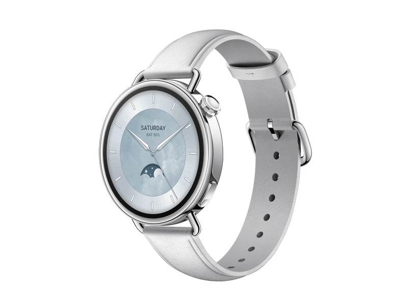 Xiaomi Watch S4 41mm Okosóra, bőrszíj, fehér (BHR07VUGL)