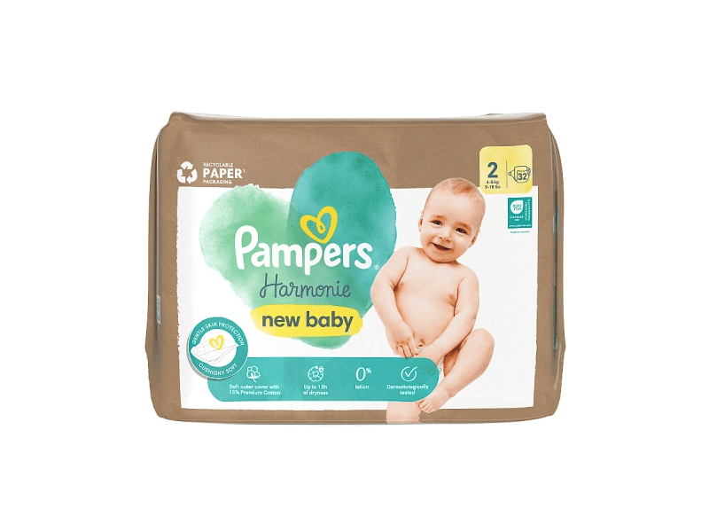 Pampers Harmonie dječje pelene, veličina S2, 32 kom