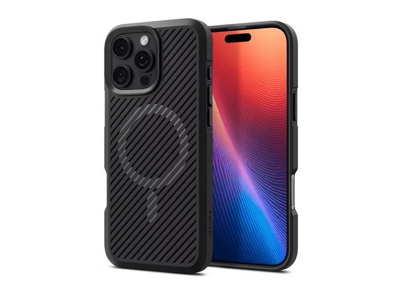 Spigen iPhone 16 Pro Max Szilikon tok, fekete (ACS08024)