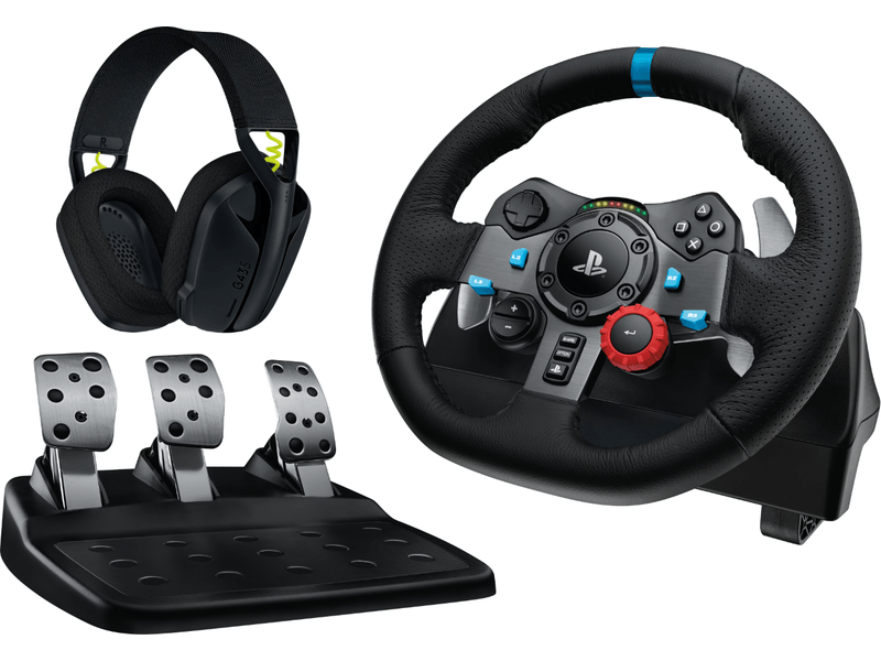 Logitech G435 headset + G29 Driving Force szett
