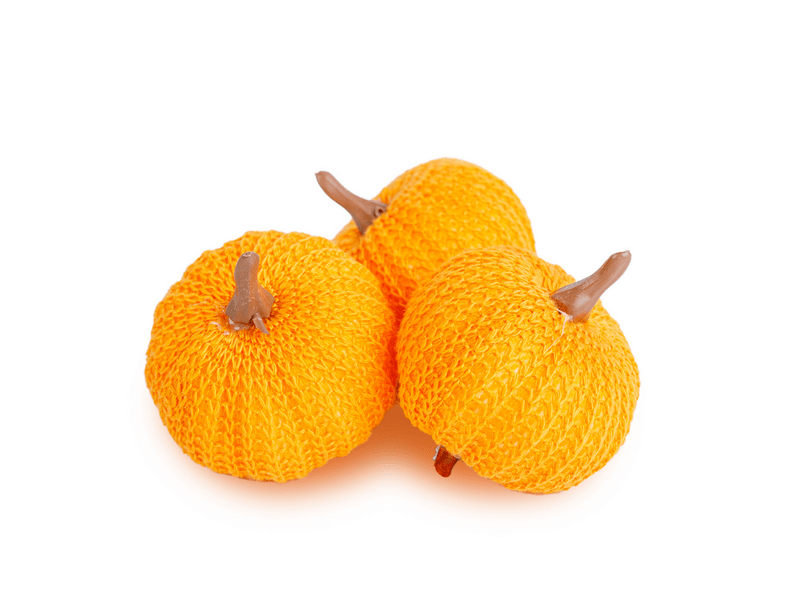 Family 59038 Őszi dekoráció, tök szett, csipeszes, narancssárga, 3 db