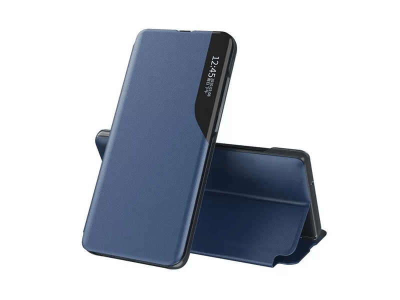 Gigapack Poco X6 Pro 5G Bőr hatású flip tok, kék (GP-155595)