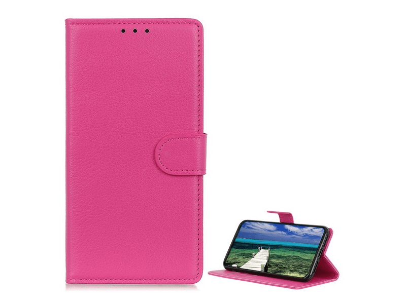 Gigapack Poco X6 Pro 5G Bőr hatású flip tok, rózsaszín (GP-155547)