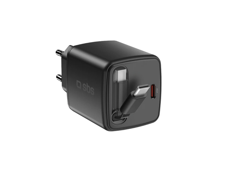 SBS USB-C punjač s ugrađenim kabelom, 45 W (TETRRET45WK)