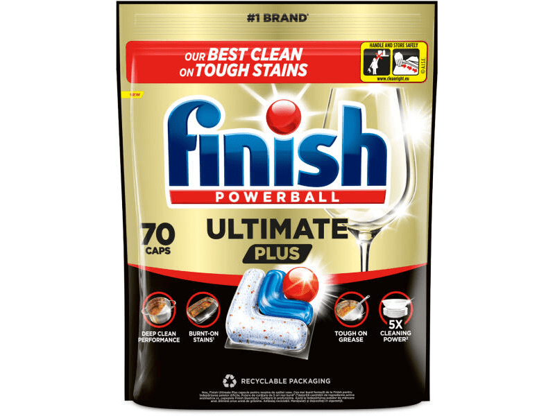 Finish Ultimate Plus All in 1 Mosogatógép kapszula, 70 db