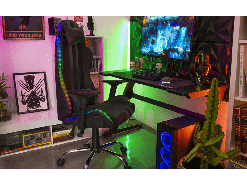 The G-Lab K-Seat Electron EX Gamer szék, RGB LED