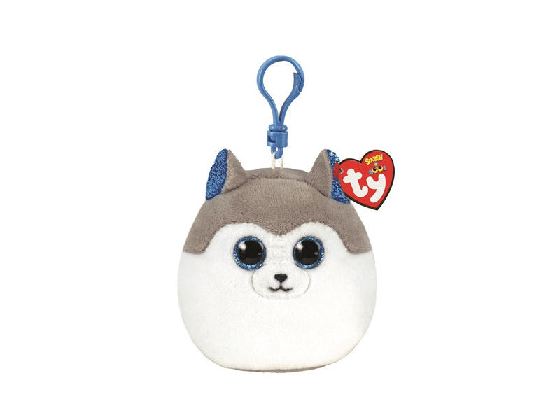 TY Squishy Beanie plüss clip - Husky