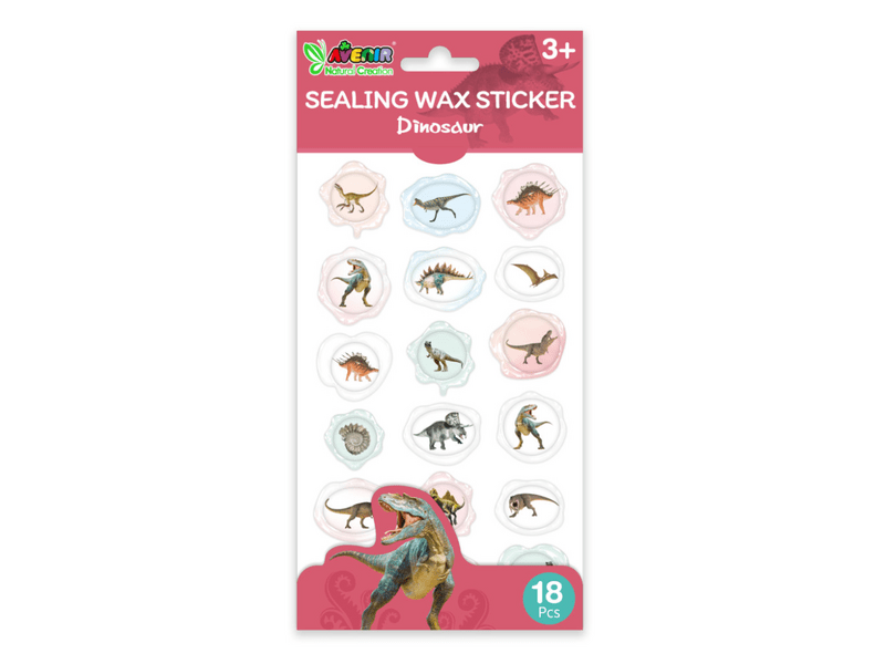 Avenir naljepnice za voštane pečate, dinosauri, 18 kom (CH232079)