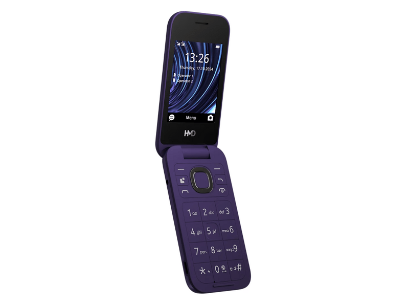 HMD 2660 Flip 4G Mobiltelefon, lila (1GF033CPF1L02)