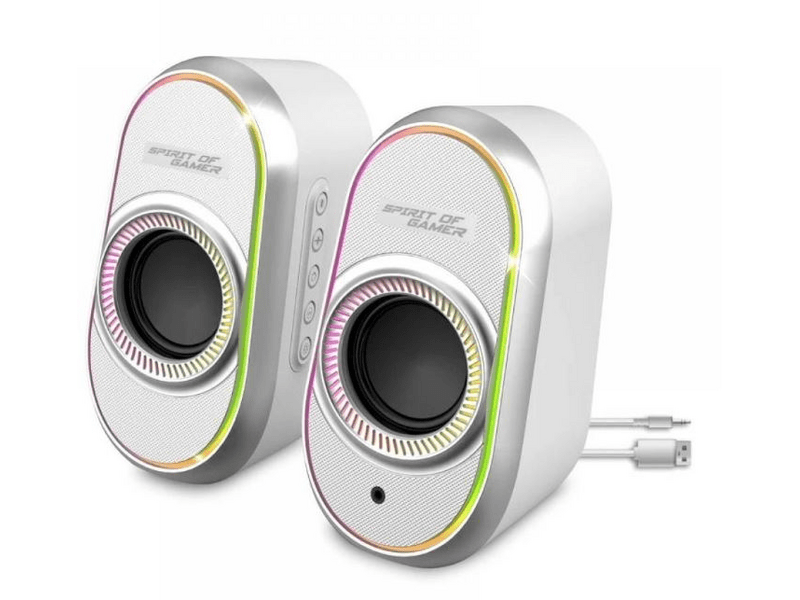 Spirit of Gamer Fanatic 500 Arctic Hangszóró 2.0, fehér (SP-5500WT)