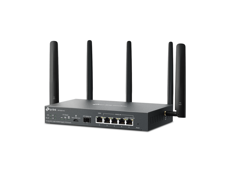 TP-Link ER706W-4G Omada 4G+ Cat6 AX3000 Gigabit VPN Router