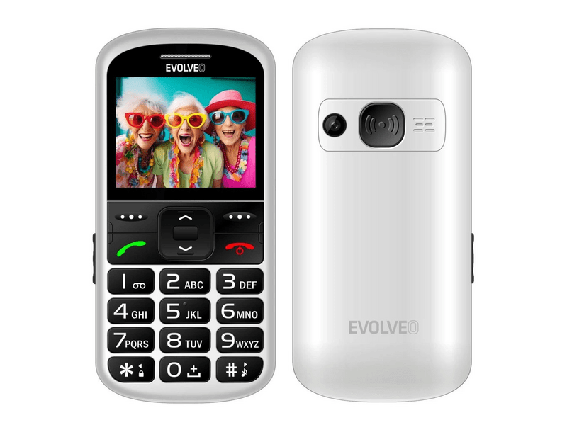 Evolveo EasyPhone XS Mobiltelefon, fehér (EP-570-XS-WH)