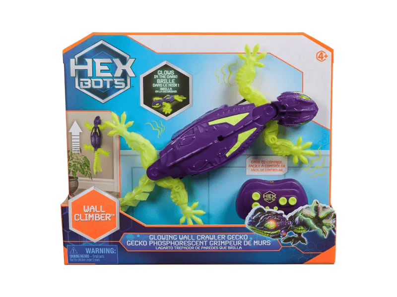 Hexbug: Falra mászó robotgekkó, sötétben világító (6075451)
