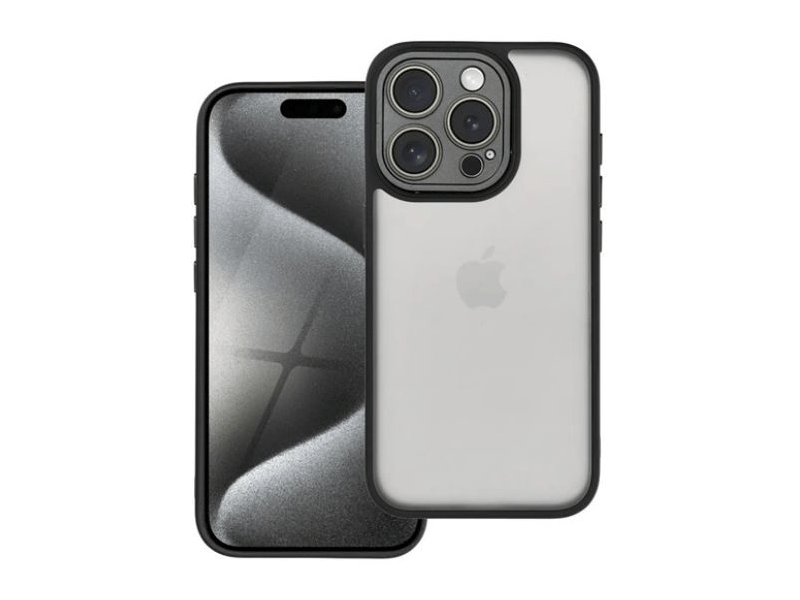 Gigapack iPhone 15 Pro Szilikon telefonvédő tok, fekete (GP-153371)